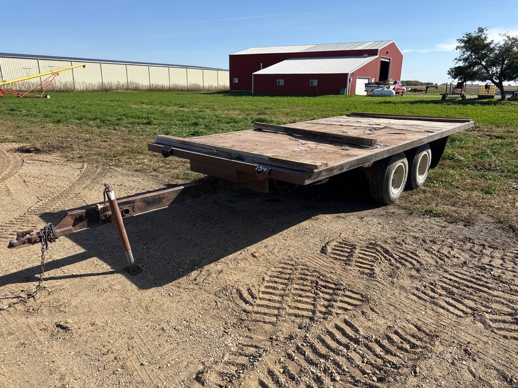Shop made flatbed trailer