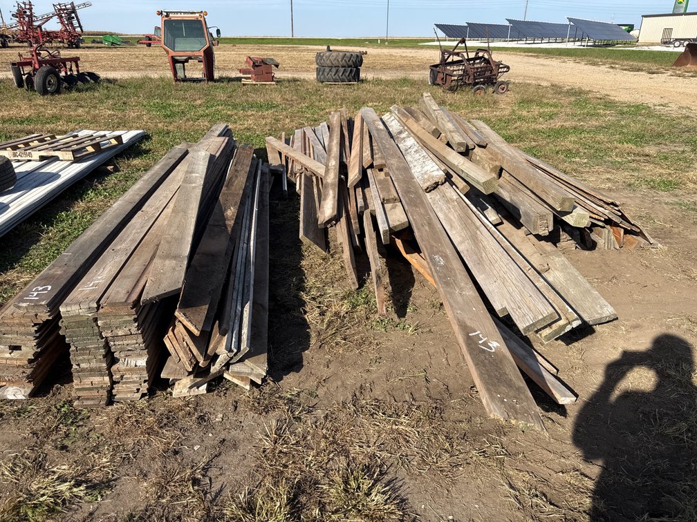 Large group of used lumber