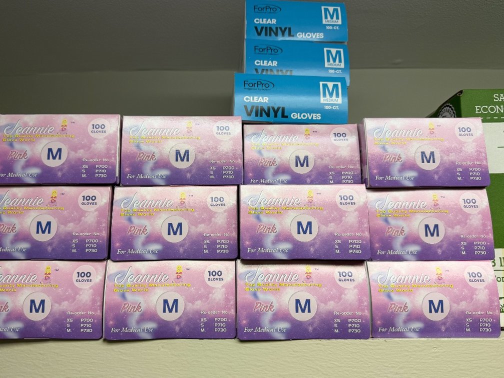 15 boxes of New Latex Gloves