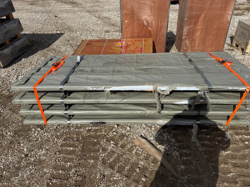 4 bundles of new steel