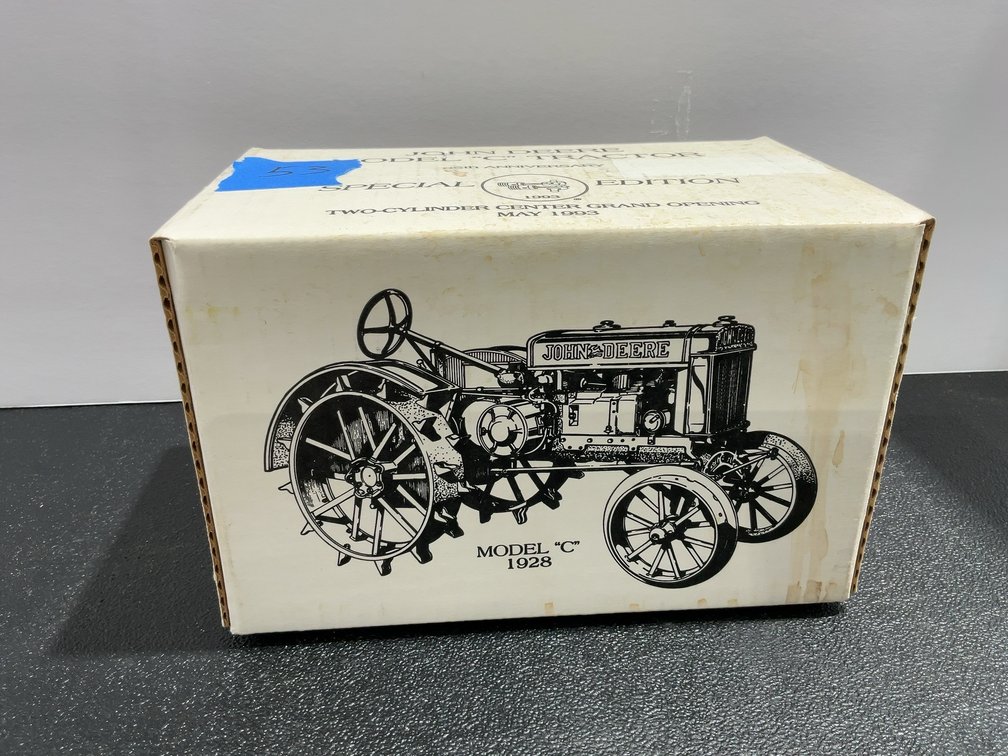 1928 John Deere Model C on steel