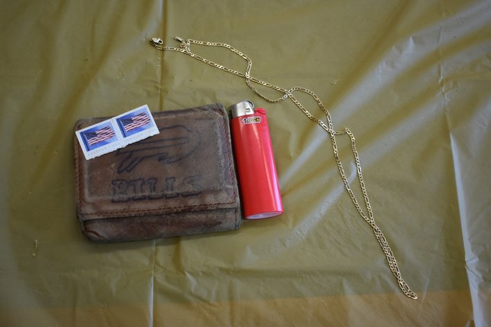 Image for Gold Chain, Wallet, Lighter, & Stamps