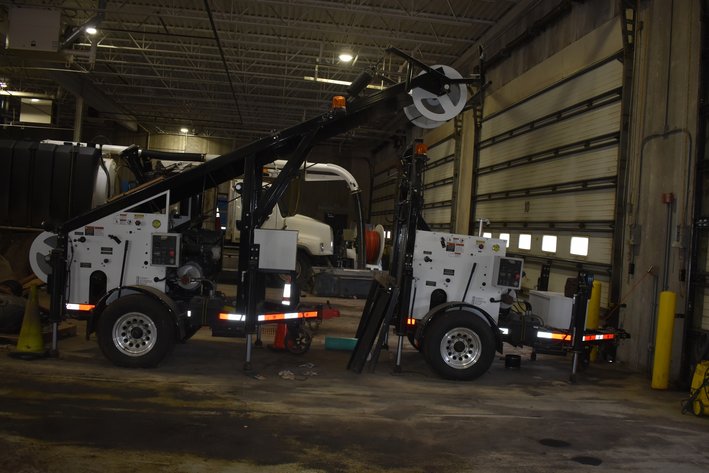 Image for (2) Sewer Equipment of America Co. Bucket Machines w/ Trailers & Accessories