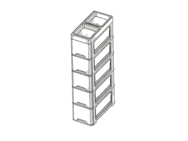 Image for Narrow Drawer Tower