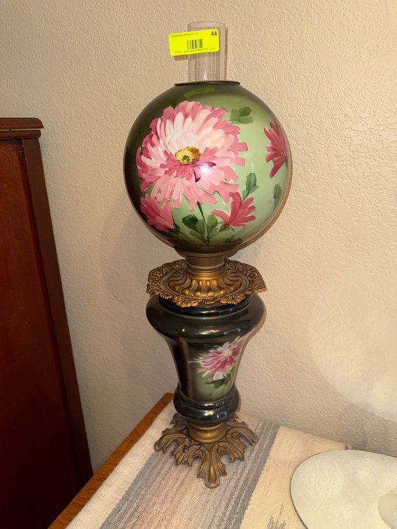 H- Glass Lamp