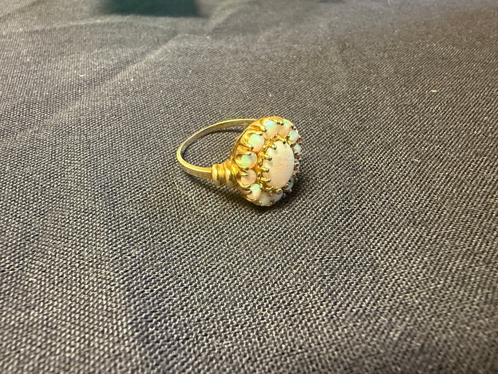 Women's 10KT Ring With Opal