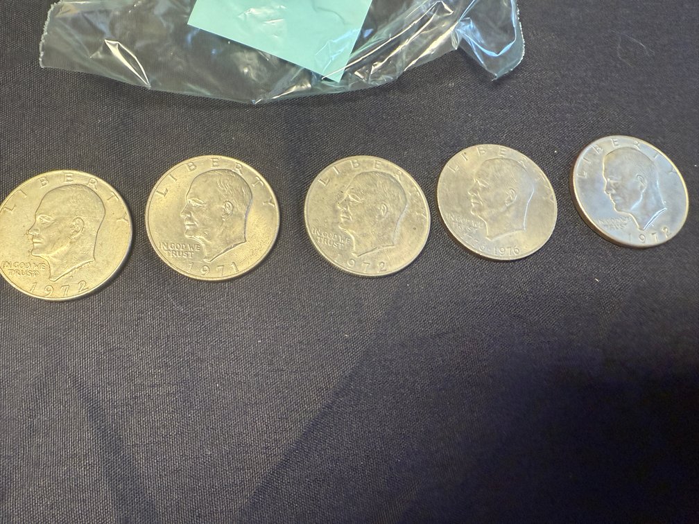 (5) Eisenhower Dollars