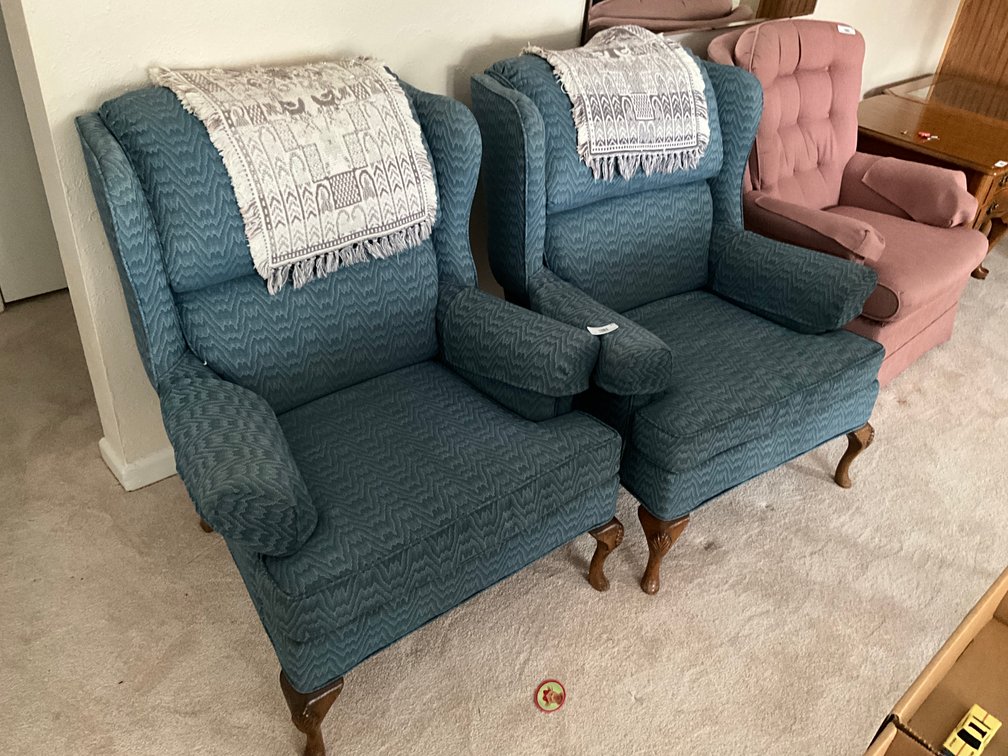 LR- (2) Arm Chairs