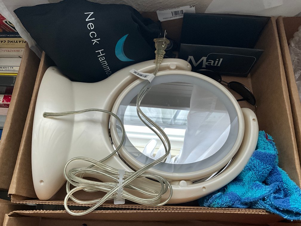 LR- Make Up Mirror, Neck Hammock, Sunglasses