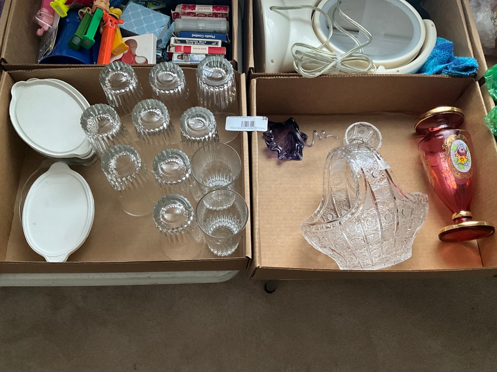 LR- Assorted Glassware