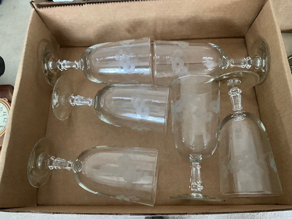 LR- (6) Water Goblets