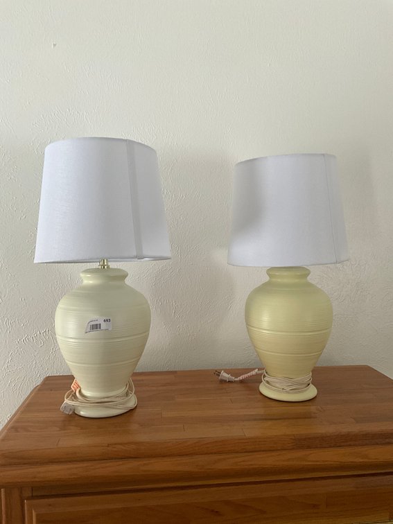 (2) Small Lamps