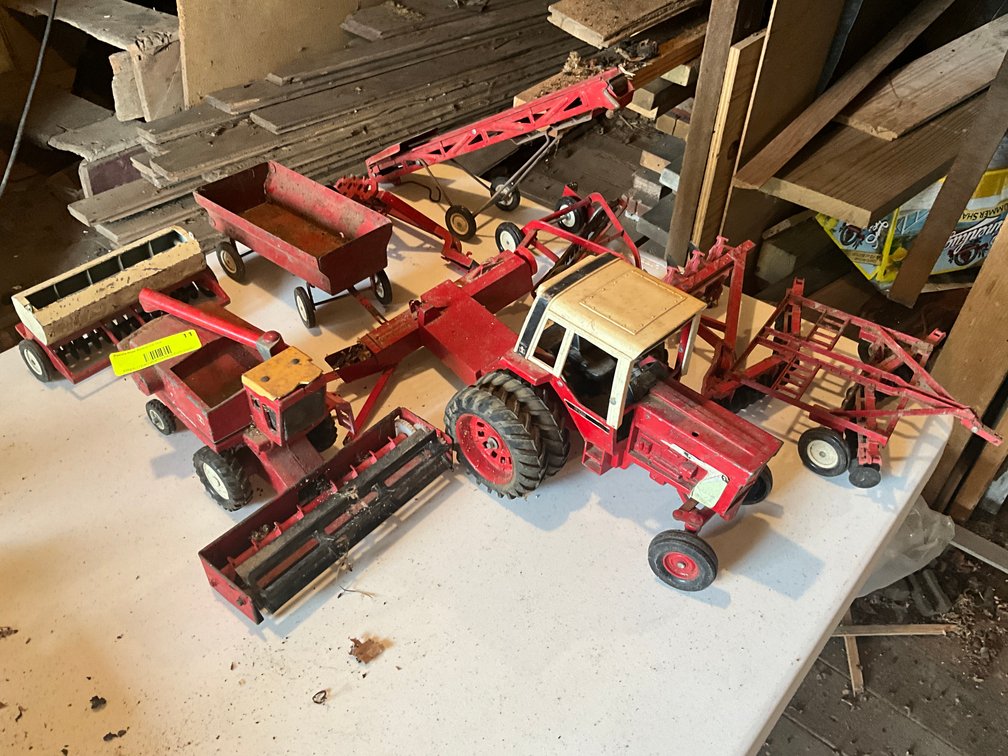 Metal Toy Farm Tractors and Equipment