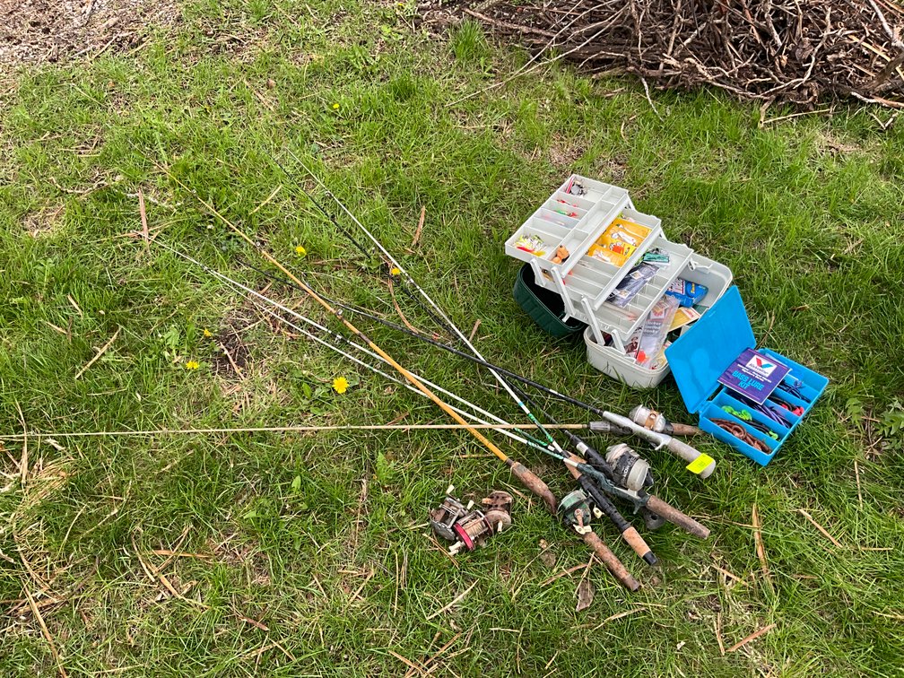 Tackle Box and Fishing Rods