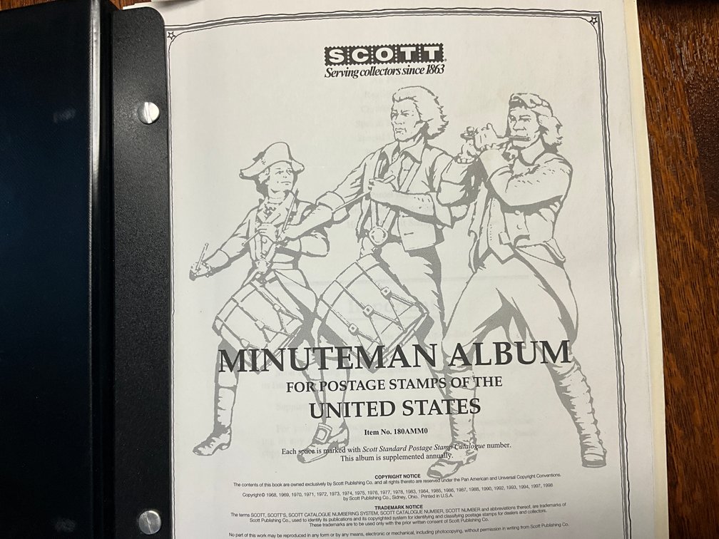 Scott Minuteman Stamp Almbum