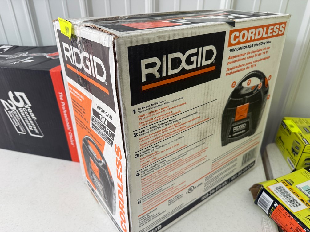 RIDGID 18V Cordless Wet/Dry Vac