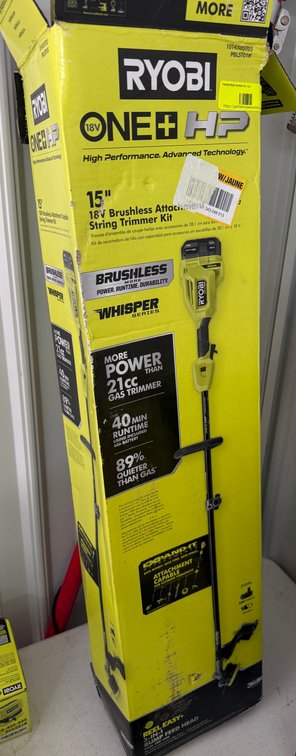 Ryobi 18V Brushless String Trimmer Kit
