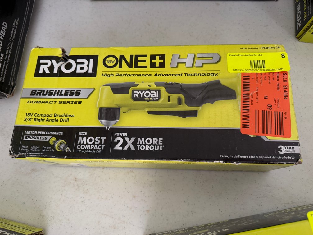Ryobi 18V Brushless Right Angle Drill