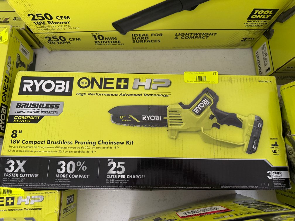 RYOBI 18V ONE+ 8-Inch Pruning Chainsaw Kit
