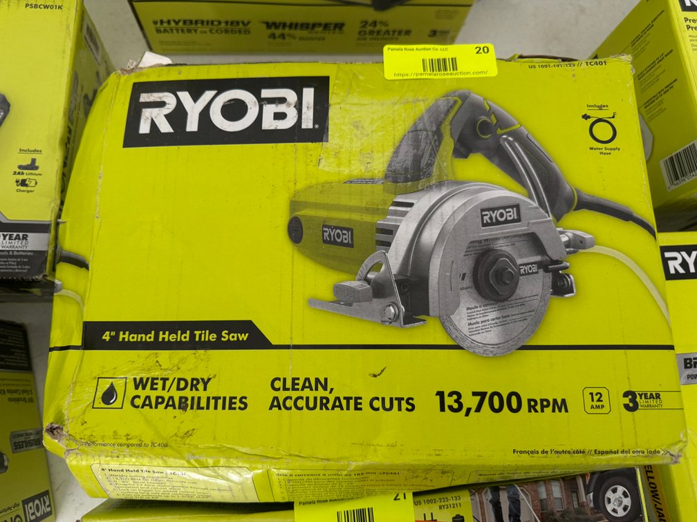 RYOBI 4-Inch Hand Held Tile Saw