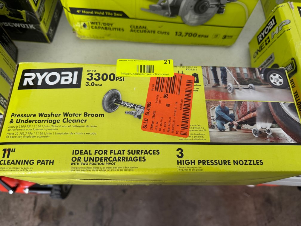 RYOBI Water Broom & Tile Saw