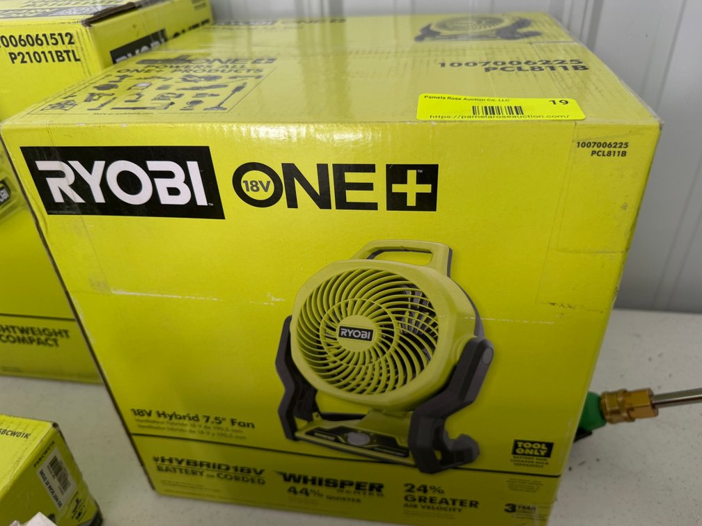 Ryobi 18V ONE+ Hybrid 7.5-Inch Fan