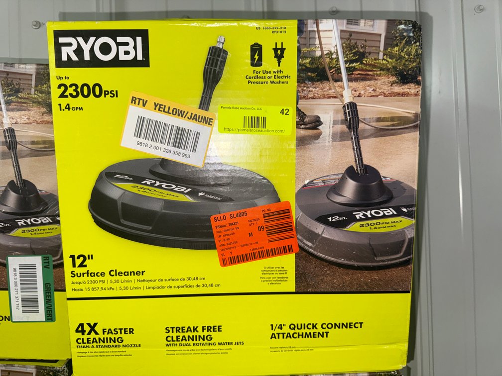 RYOBI 12-Inch Surface Cleaner