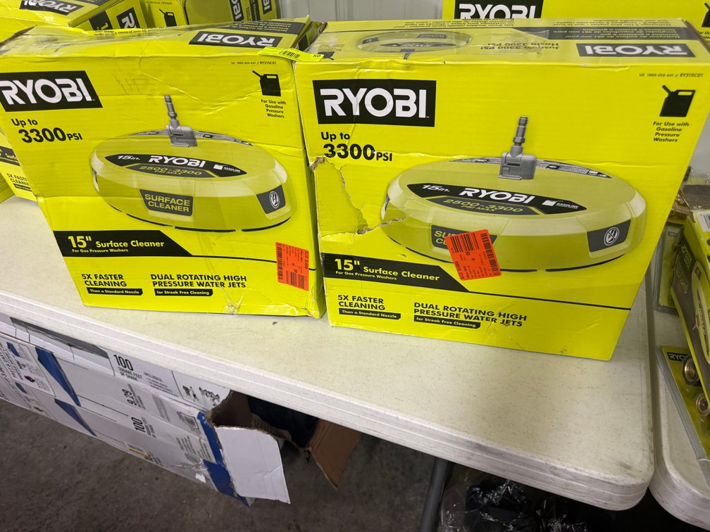 (2) Ryobi 15-Inch Surface Cleaners