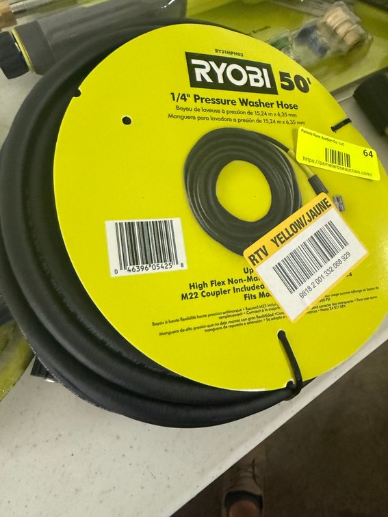 RYOBI 50' Pressure Washer Hose