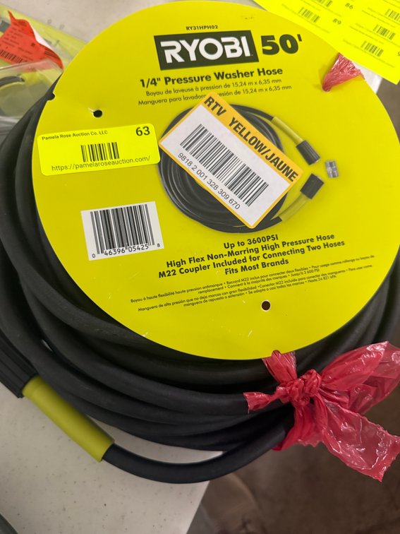 RYOBI 50-Foot Pressure Washer Hose
