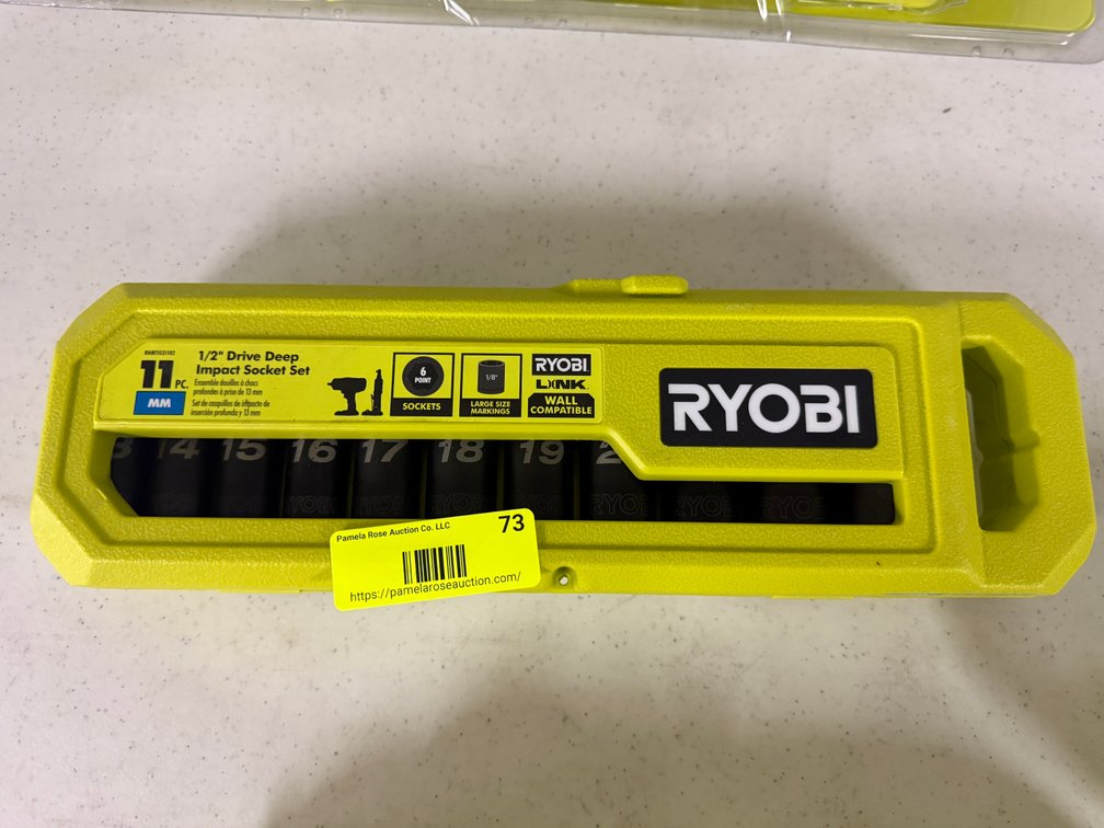 RYOBI 11-Pc 1/2" Drive Deep Impact Socket Set