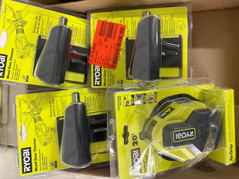 RYOBI Wood Door Trimmers & Laser Levels