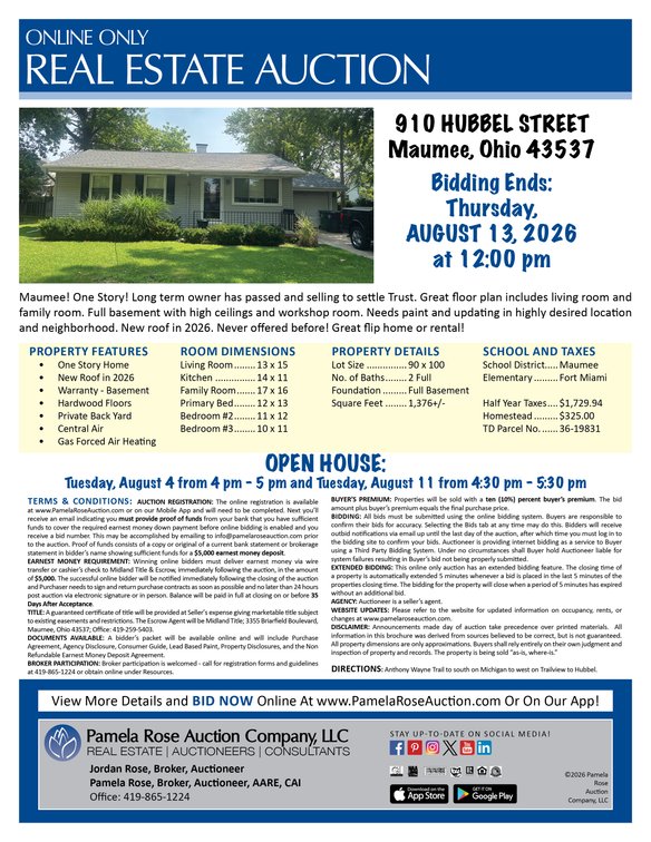 Image for 910 Hubbel Street, Maumee, Ohio 43537