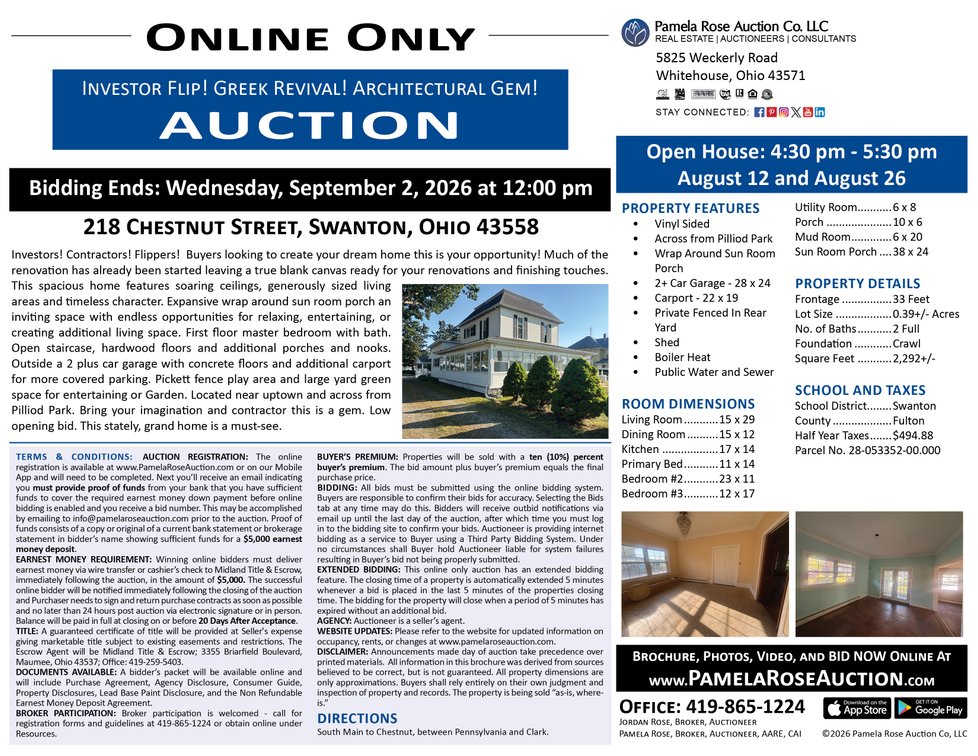 Image for 218 Chestnut Street, Swanton, Ohio 43558