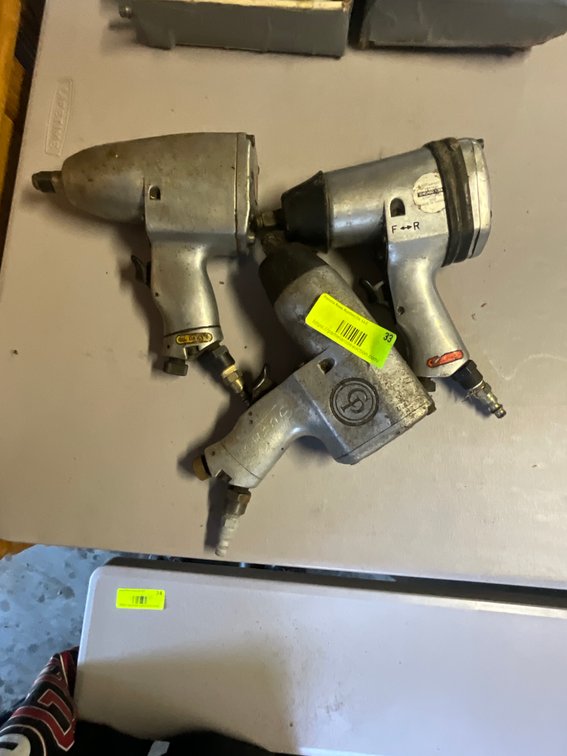 (3) Pneumatic Impact Wrenches