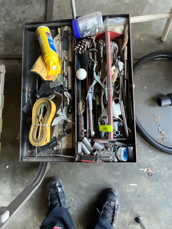 Metal Tool Chest & Hand Tools
