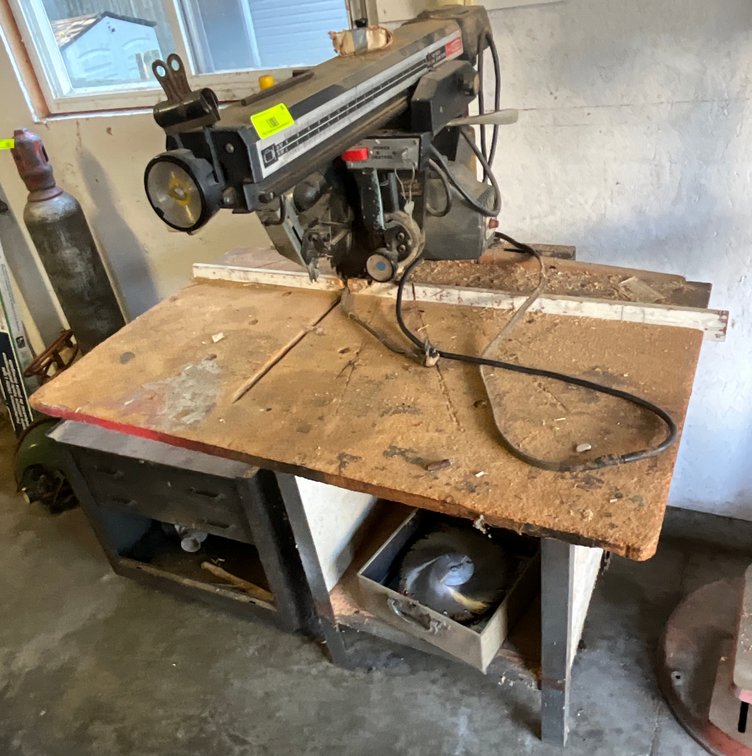 Craftsman 10" Radial Arm Saw & Blades