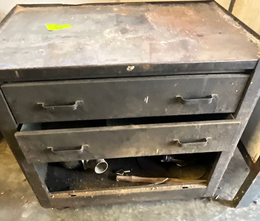 2-Drawer Metal Cabinet & Tool Accessories