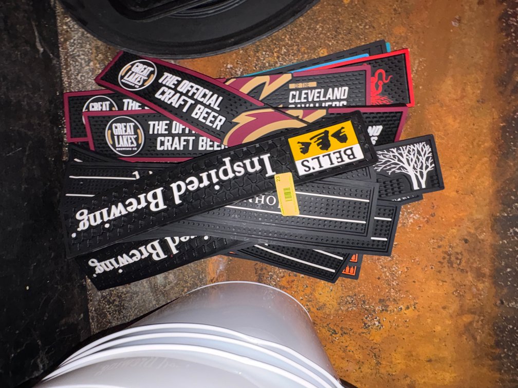 Bar145- Branded Rubber Bar Spill Mats