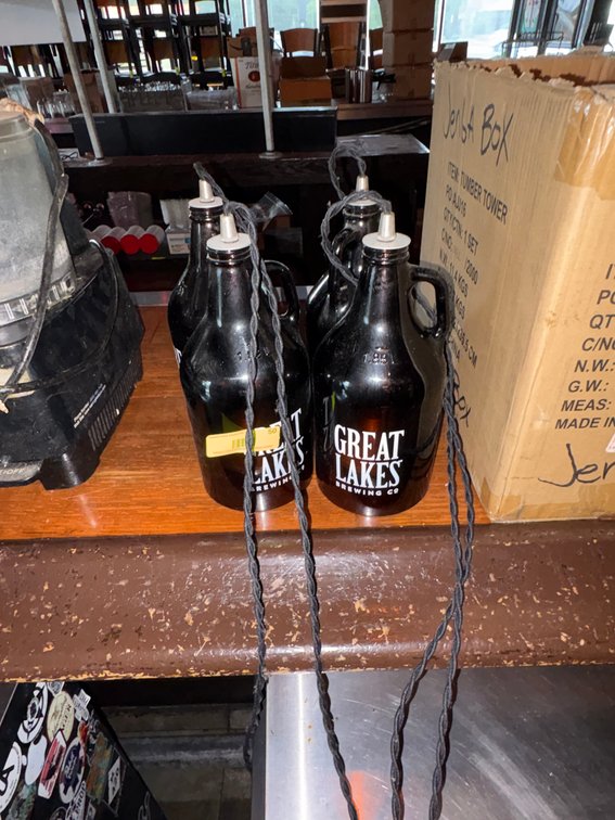 Bar145- (4) Great Lakes Growler Pendant Lights