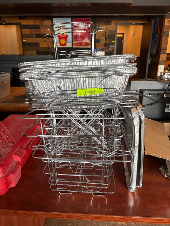 Bar145- Wire Chafing Racks and Foil Pans