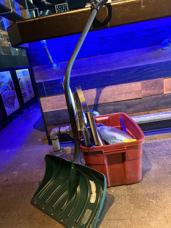Bar145- Snow Shovel & Scrap Metal