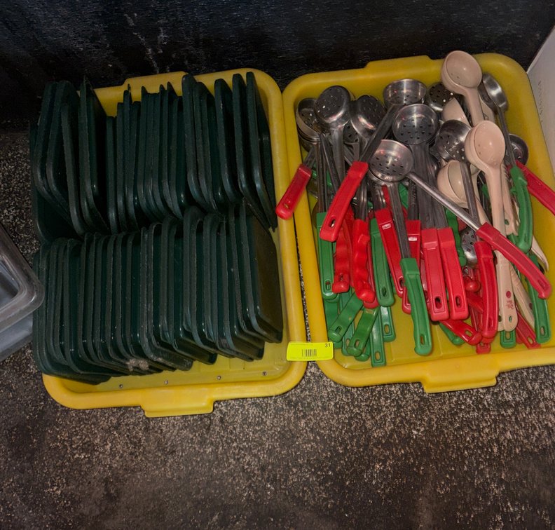 Bar145- Commercial Portion Spoons and Lids