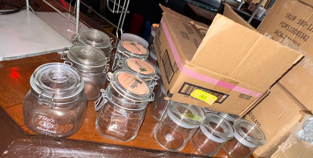 Bar145- Glass Storage Jars