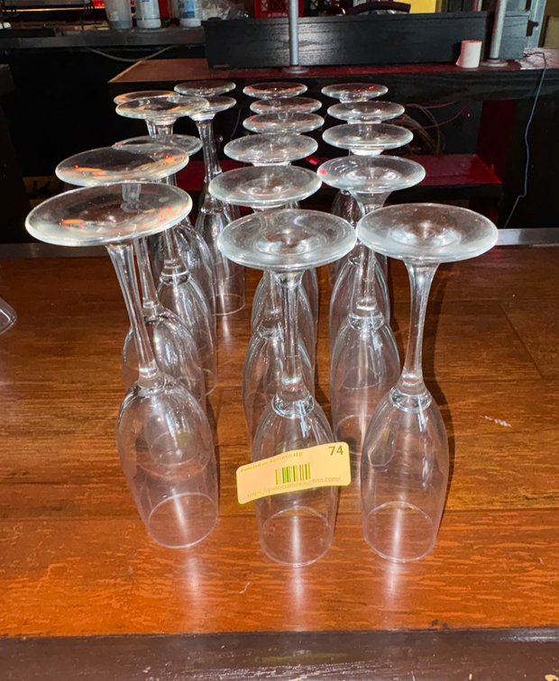 Bar145- Clear Glass Champagne Flutes