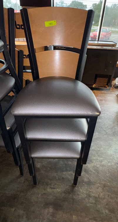 Bar145- (3) Metal Frame Chairs