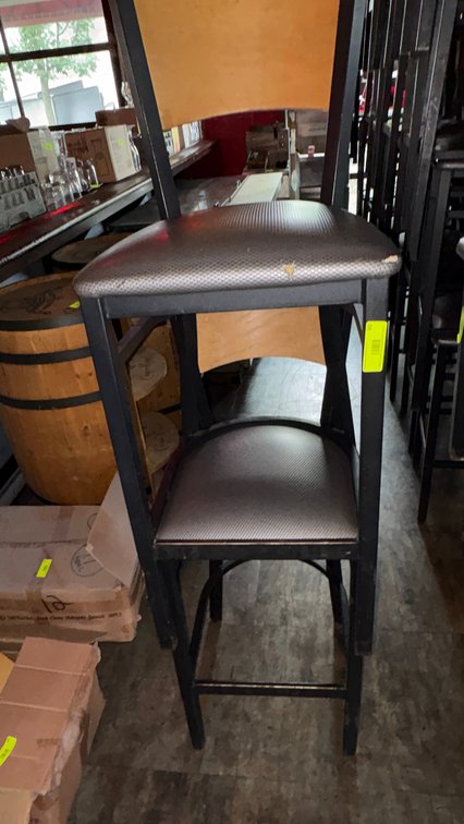 Bar145- (2) Metal Frame Chairs