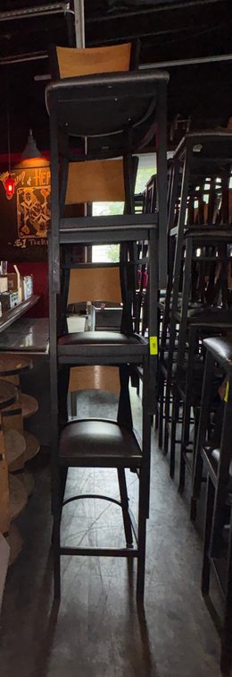 Bar145-  (4) Metal Frame Chairs