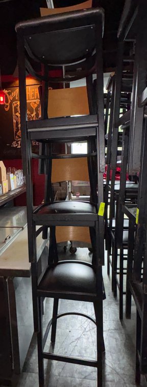 Bar145- (4) Metal Frame Chairs