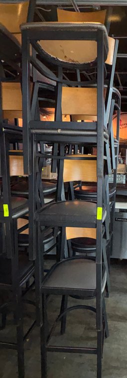 Bar145- (4) Metal Frame Chairs